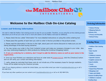Tablet Screenshot of mailboxclub.com